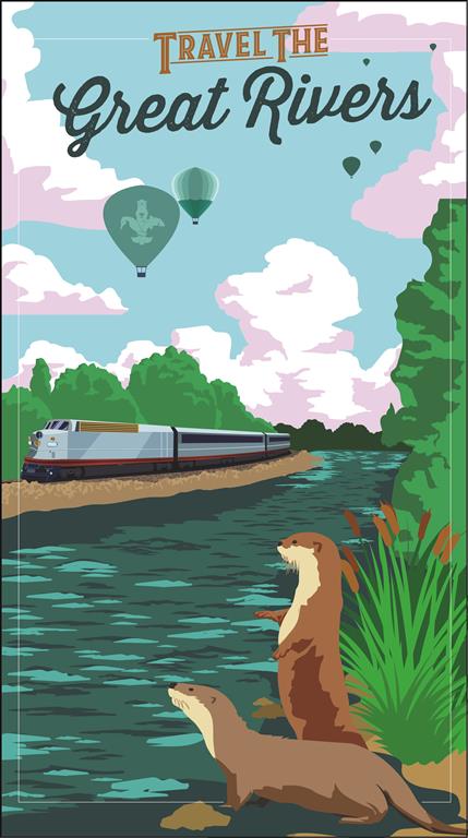 River Travel Poster