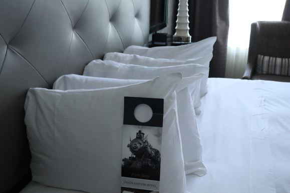 Hotel Pillows On Our Bed