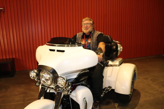 Gary on the Harley Davidson Trike