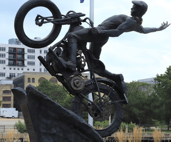 Harley statue