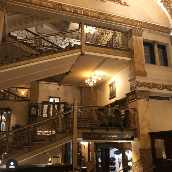 Original Staircase at the Pfister Hotel