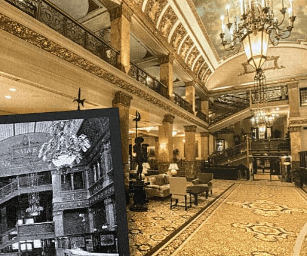 Pfister Hotel now and then
