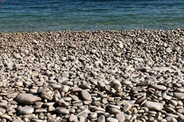 Glacier smoothed rocks on Schoolhouse beach, Washington Island, Wisconsin