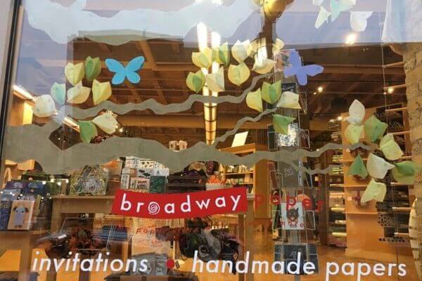 Broadway Paper window