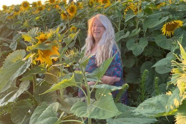 Michelle in the Sunflower field