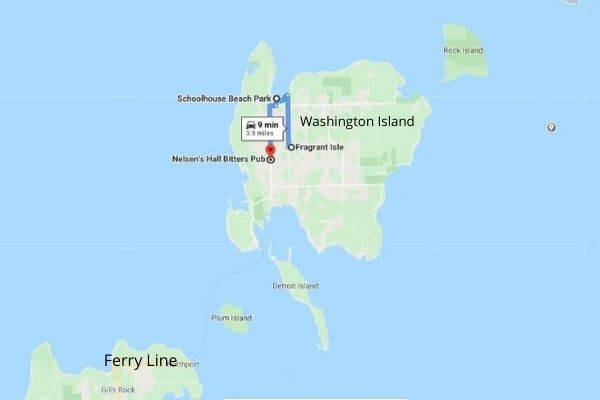 Washington Island Map