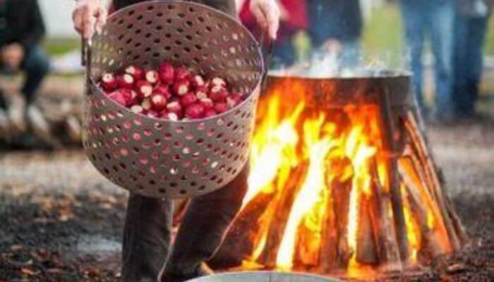 Potatoes for a fish boil 