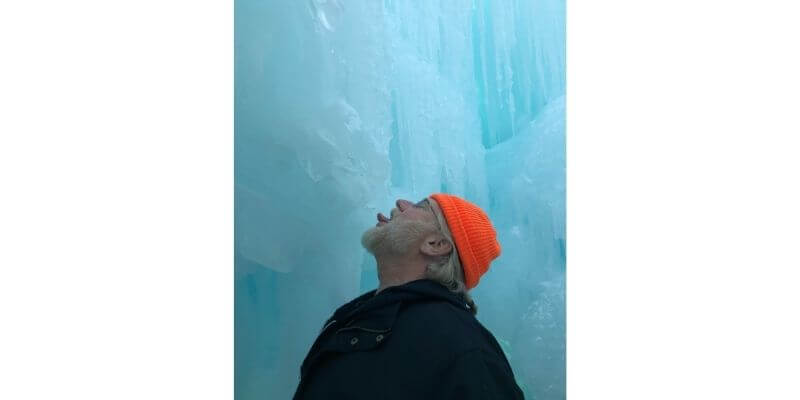 Gary enjoying the ice