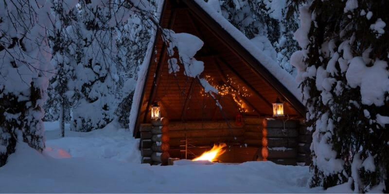 winter bonfire