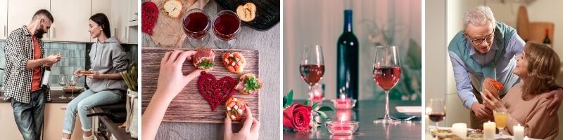 Creative ideas for a romantic dinner at home