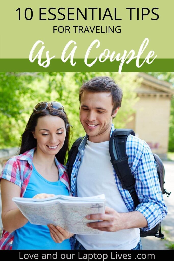 Couple reading a map - essential tips for couple when traveling
