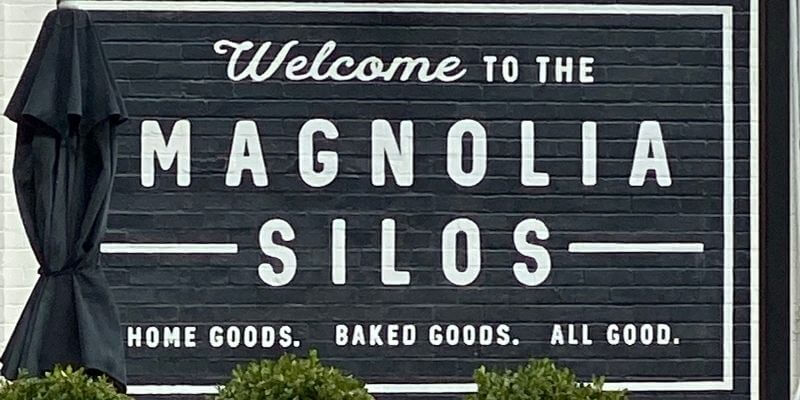 Welcome to Magnolia Silos sign