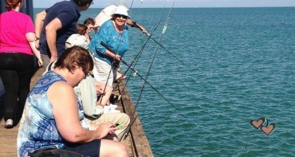 Fishing on the pier