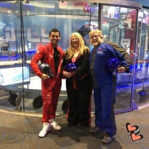 Gary, Michelle and instructor at iFly