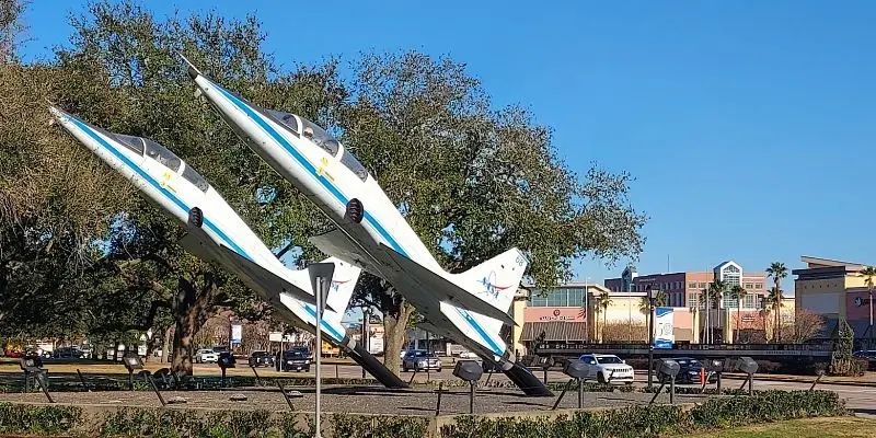 Jets at NASA entrance