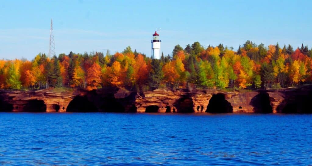 fall colors in Wisconsin apostle islands
