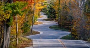 fall colors in Wisconsin door county