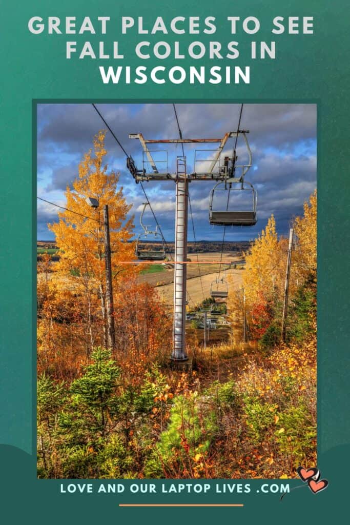 great places to see fall colors ski lift