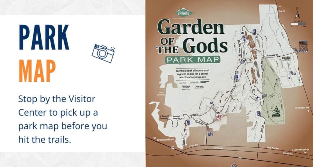 Garden of the God Park Map