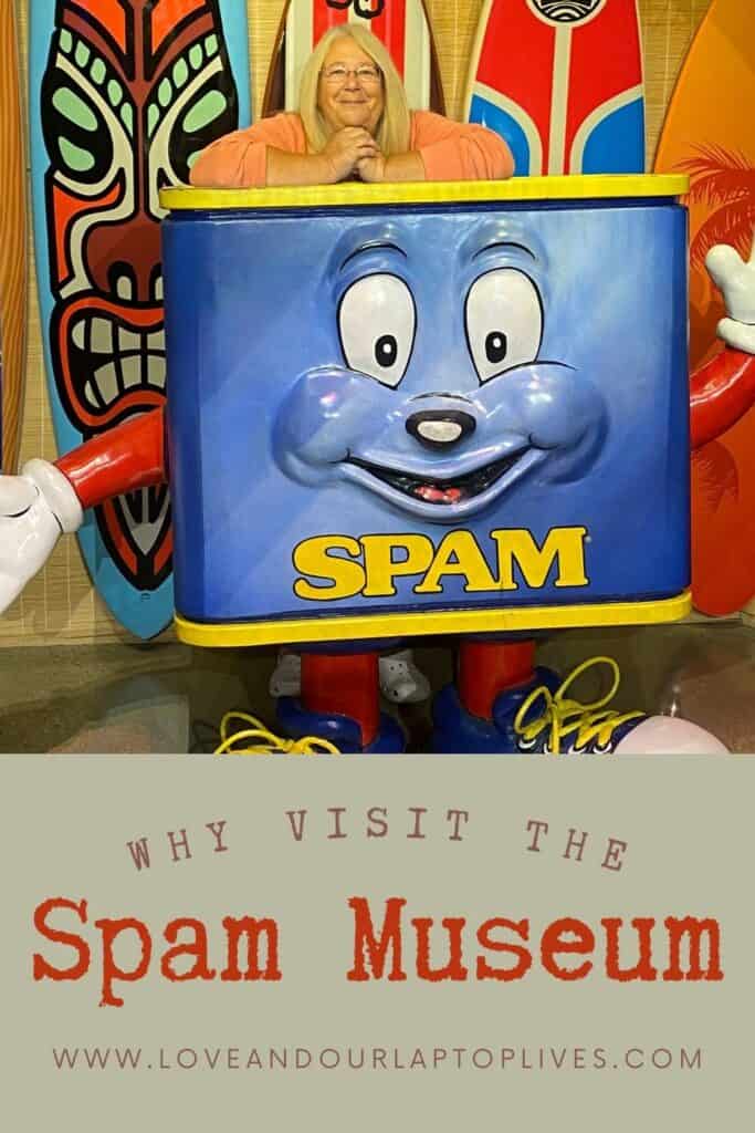 Michelle visiting the Spam Museum