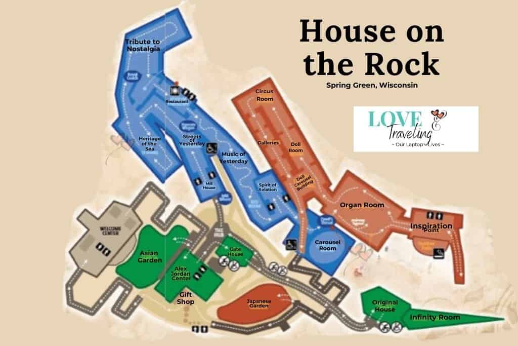 House on the Rock interior map
